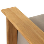 Grade A teak is fine sanded into a soft, unfinished outdoor chair that highlights the wood's natural grain, thick cushioning for a sink-in feel. Cover or store inside during inclement weather and when not in use.As enthusiasts of natural style at Amethyst, we love the optimistic inspired Sterling Outdoor Chair - Ibiza Mole. Amethyst Home provides interior design, new home construction design consulting, vintage area rugs, and lighting in the Los Angeles metro area.
