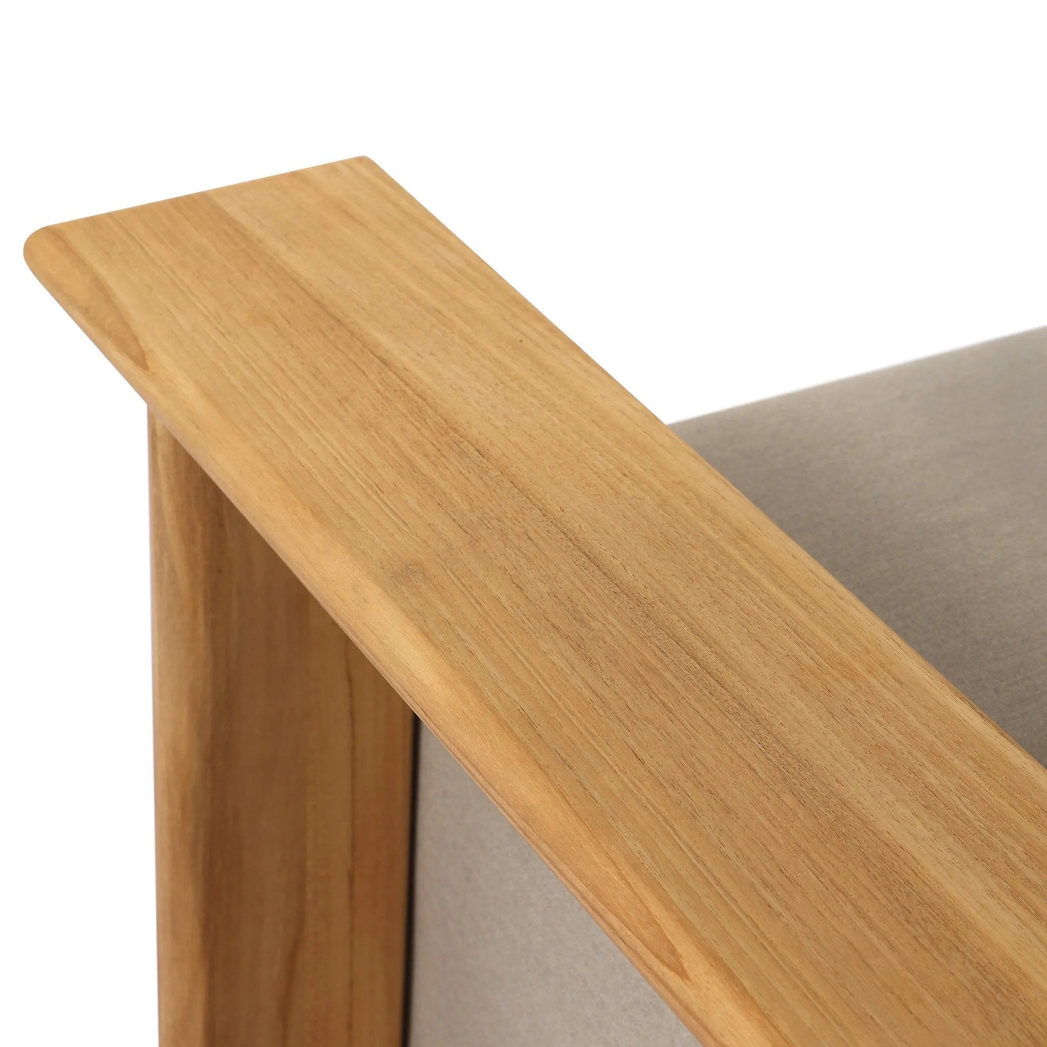 Grade A teak is fine sanded into a soft, unfinished outdoor chair that highlights the wood's natural grain, thick cushioning for a sink-in feel. Cover or store inside during inclement weather and when not in use.As enthusiasts of natural style at Amethyst, we love the optimistic inspired Sterling Outdoor Chair - Ibiza Mole. Amethyst Home provides interior design, new home construction design consulting, vintage area rugs, and lighting in the Los Angeles metro area.