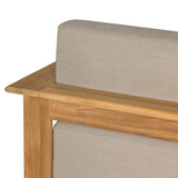 Grade A teak is fine sanded into a soft, unfinished outdoor chair that highlights the wood's natural grain, thick cushioning for a sink-in feel. Cover or store inside during inclement weather and when not in use.As enthusiasts of natural style at Amethyst, we love the optimistic inspired Sterling Outdoor Chair - Ibiza Mole. Amethyst Home provides interior design, new home construction design consulting, vintage area rugs, and lighting in the Washington metro area.