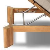 Grade A teak is fine sanded into a soft, unfinished outdoor chaise that highlights the wood's natural grain, thick cushioning for a sink-in feel. Cover or store inside during inclement weather and when not in use.As fans of luxe design at Amethyst, we love the nature inspired Sterling Outdoor Chaise - Ibiza Mole. Amethyst Home provides interior design, new home construction design consulting, vintage area rugs, and lighting in the Salt Lake City metro area.