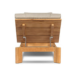Grade A teak is fine sanded into a soft, unfinished outdoor chaise that highlights the wood's natural grain, thick cushioning for a sink-in feel. Cover or store inside during inclement weather and when not in use.As fans of luxe design at Amethyst, we love the nature inspired Sterling Outdoor Chaise - Ibiza Mole. Amethyst Home provides interior design, new home construction design consulting, vintage area rugs, and lighting in the San Diego metro area.