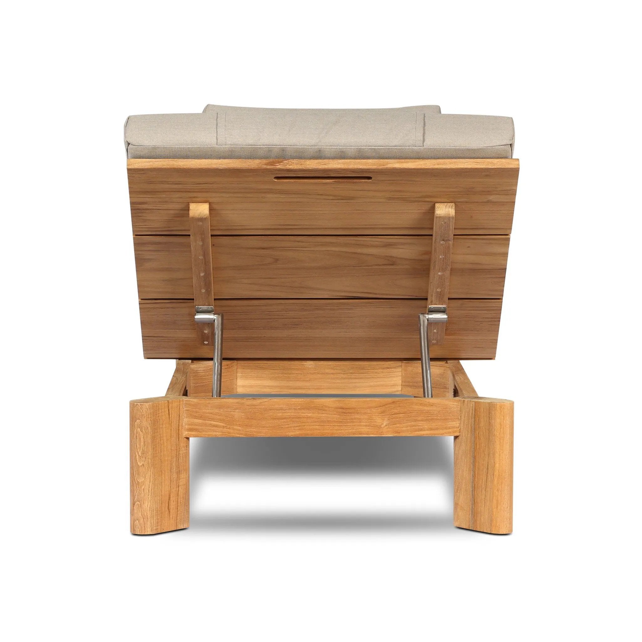 Grade A teak is fine sanded into a soft, unfinished outdoor chaise that highlights the wood's natural grain, thick cushioning for a sink-in feel. Cover or store inside during inclement weather and when not in use.As fans of luxe design at Amethyst, we love the nature inspired Sterling Outdoor Chaise - Ibiza Mole. Amethyst Home provides interior design, new home construction design consulting, vintage area rugs, and lighting in the San Diego metro area.