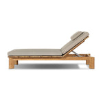 Grade A teak is fine sanded into a soft, unfinished outdoor chaise that highlights the wood's natural grain, thick cushioning for a sink-in feel. Cover or store inside during inclement weather and when not in use.As fans of luxe design at Amethyst, we love the nature inspired Sterling Outdoor Chaise - Ibiza Mole. Amethyst Home provides interior design, new home construction design consulting, vintage area rugs, and lighting in the Tampa metro area.