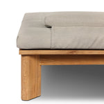 Grade A teak is fine sanded into a soft, unfinished outdoor chaise that highlights the wood's natural grain, thick cushioning for a sink-in feel. Cover or store inside during inclement weather and when not in use.As fans of luxe design at Amethyst, we love the nature inspired Sterling Outdoor Chaise - Ibiza Mole. Amethyst Home provides interior design, new home construction design consulting, vintage area rugs, and lighting in the Washington metro area.