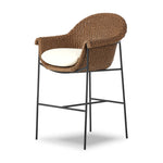 Featuring Suerte Arashi Salt Outdoor Stool by Four Hands at Amethyst Home. The Suerte Arashi Salt Outdoor Stool is perfect for outdoor spaces. Made with durable materials, it is built to withstand the elements while providing comfort and style. Take a seat and enjoy the great outdoors with this functional and stylish addition to your outdoor furniture collect. Amethyst Home provides interior design, new home construction design consulting, vintage area rugs, and lighting in the Houston metro area.