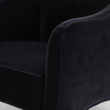 Featuring Sully Monte Navy Chair by Four Hands at Amethyst Home. Overall Dimensions: 30.50"w x 31.00"d x 30.50"hWeight : 49.82 lbsMaterials: 50% Viscose, 50% Wool, Poplar Plywood, 100% Polyester. Amethyst Home provides interior design, new home construction design consulting, vintage area rugs, and lighting in the Portland metro area.