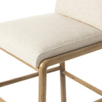 Featuring Taki Antwerp Natural Bar + Counter Stool by Four Hands at Amethyst Home. A fluid nettlewood frame cradles a comfortable cushion in a high-performance linen blend. At the back of the chair, a fabric covered handle adds architectural interest to a seamless form. Perfectly sized for the counter. Performance fabrics are specially created to withstand . Amethyst Home provides interior design, new home construction design consulting, vintage area rugs, and lighting in the Calabasas metro area.