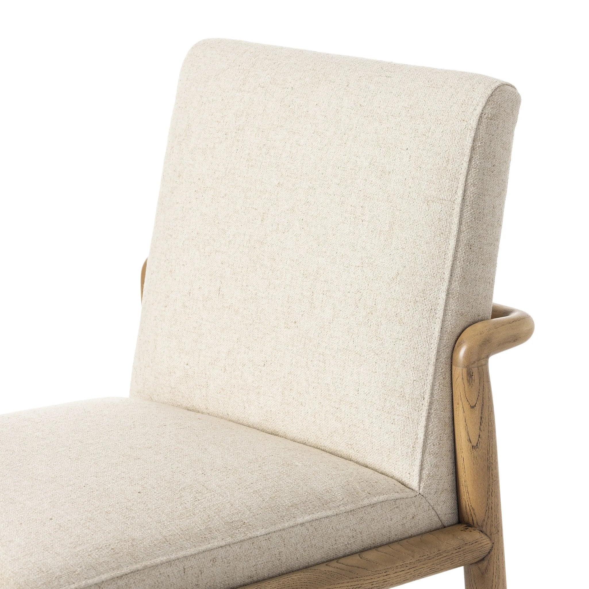 Featuring Taki Antwerp Natural Bar + Counter Stool by Four Hands at Amethyst Home. A fluid nettlewood frame cradles a comfortable cushion in a high-performance linen blend. At the back of the chair, a fabric covered handle adds architectural interest to a seamless form. Perfectly sized for the counter. Performance fabrics are specially created to withstan. Amethyst Home provides interior design, new home construction design consulting, vintage area rugs, and lighting in the Los Angeles metro area.