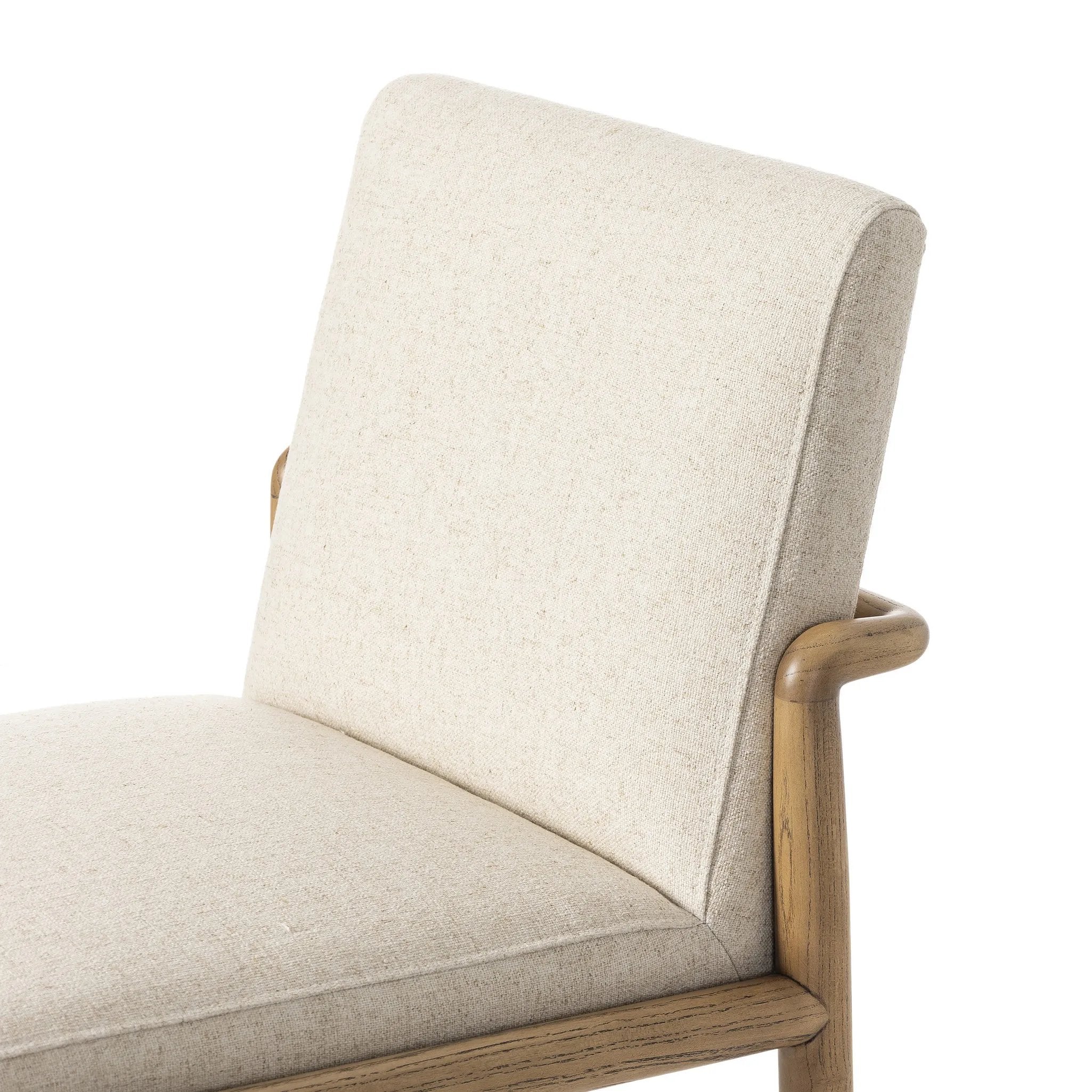 Featuring Taki Antwerp Natural Bar + Counter Stool by Four Hands at Amethyst Home. A fluid nettlewood frame cradles a comfortable cushion in a high-performance linen blend. At the back of the chair, a fabric covered handle adds architectural interest to a seamless form. Perfectly sized for the counter. Performance fabrics are specially created to withstand s. Amethyst Home provides interior design, new home construction design consulting, vintage area rugs, and lighting in the Monterey metro area.