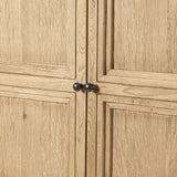 Featuring Tamara Worn Oak Cabinet by Four Hands at Amethyst Home. Worn oak cabinetry with paneled doors, all atop an elevated stand. With natural cracks for character, this piece can be styled just about anywhere, bringing with it bonus storage and vintage charm.
Overall Dimensions: 19.25" L x 60.5 " W x 69.5" H
Collection: CordellaColors: Worn Oak Veneer. Amethyst Home provides interior design, new home construction design consulting, vintage area rugs, and lighting in the Kansas City metro area.