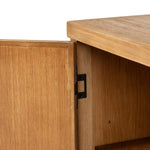 Featuring Tamara Worn Oak Veneer Small Cabinet by Four Hands at Amethyst Home. Small-scale cabinetry of worn oak features paneled doors, lending texture to a clean-lined design.Overall Dimensions: 42.00"w x 18.25"d x 35.00"hWeight : 89.50 lbsMaterials: Thick Oak Veneer, Poplar Plywood. Amethyst Home provides interior design, new home construction design consulting, vintage area rugs, and lighting in the Miami metro area.