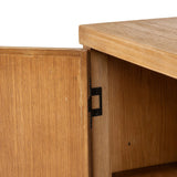 Featuring Tamara Worn Oak Veneer Small Cabinet by Four Hands at Amethyst Home. Small-scale cabinetry of worn oak features paneled doors, lending texture to a clean-lined design.Overall Dimensions: 42.00"w x 18.25"d x 35.00"hWeight : 89.50 lbsMaterials: Thick Oak Veneer, Poplar Plywood. Amethyst Home provides interior design, new home construction design consulting, vintage area rugs, and lighting in the Miami metro area.