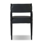 Featuring Tamari Brickhouse Black Dining Armchair by Four Hands at Amethyst Home. Overall Dimensions: 22.75"w x 23.50"d x 32.75"hWeight : 21.43 lbsMaterials: Top Grain Leather, Solid Ash. Amethyst Home provides interior design, new home construction design consulting, vintage area rugs, and lighting in the Austin metro area.