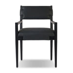 Featuring Tamari Brickhouse Black Dining Armchair by Four Hands at Amethyst Home. Overall Dimensions: 22.75"w x 23.50"d x 32.75"hWeight : 21.43 lbsMaterials: Top Grain Leather, Solid Ash. Amethyst Home provides interior design, new home construction design consulting, vintage area rugs, and lighting in the Charlotte metro area.