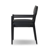 Featuring Tamari Brickhouse Black Dining Armchair by Four Hands at Amethyst Home. Overall Dimensions: 22.75"w x 23.50"d x 32.75"hWeight : 21.43 lbsMaterials: Top Grain Leather, Solid Ash. Amethyst Home provides interior design, new home construction design consulting, vintage area rugs, and lighting in the Monterey metro area.