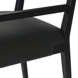 Featuring Tamari Brickhouse Black Dining Armchair by Four Hands at Amethyst Home. Overall Dimensions: 22.75"w x 23.50"d x 32.75"hWeight : 21.43 lbsMaterials: Top Grain Leather, Solid Ash. Amethyst Home provides interior design, new home construction design consulting, vintage area rugs, and lighting in the Seattle metro area.