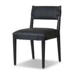 Featuring Tamari Brickhouse Black Dining Chair by Four Hands at Amethyst Home. Indulge in the luxurious experience of dining with our Tamari Brickhouse Black Dining Chair. With its sleek and sophisticated design, this chair is sure to elevate any dining space. Comfortable and elegant, it's the perfect addition to your upscale lifestyle.
Overall Dimensions: . Amethyst Home provides interior design, new home construction design consulting, vintage area rugs, and lighting in the Calabasas metro area.