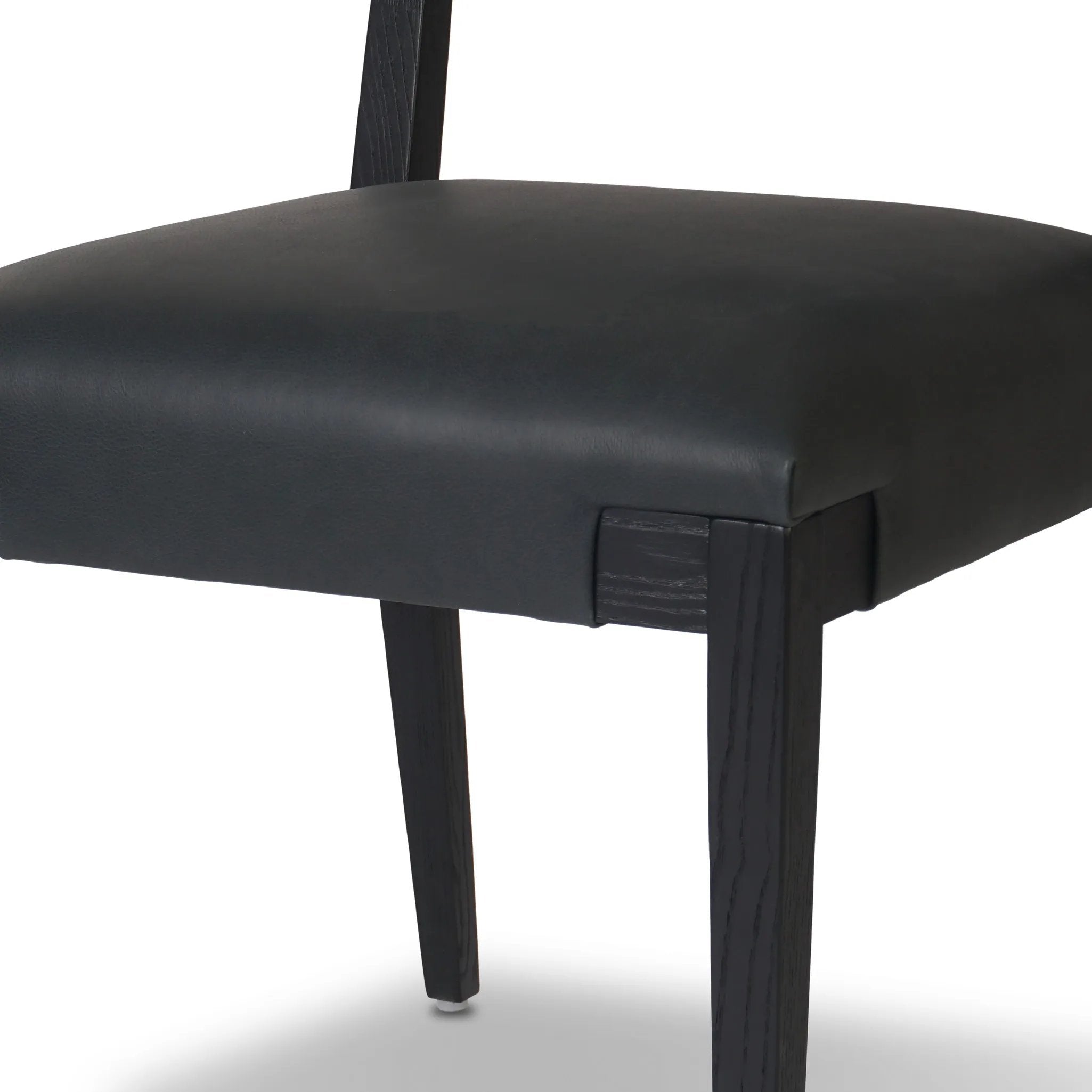 Featuring Tamari Brickhouse Black Dining Chair by Four Hands at Amethyst Home. Indulge in the luxurious experience of dining with our Tamari Brickhouse Black Dining Chair. With its sleek and sophisticated design, this chair is sure to elevate any dining space. Comfortable and elegant, it's the perfect addition to your upscale lifestyle.
Overall Dimensions. Amethyst Home provides interior design, new home construction design consulting, vintage area rugs, and lighting in the Los Angeles metro area.