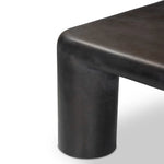Featuring Targon Bronzed Aluminum Coffee Table by Four Hands at Amethyst Home. A seamless, fluid form to center your space. Made from bronzed aluminum, stocky legs square a smooth top, for a luxe take on industrial.Overall Dimensions: 55.00"w x 55.00"d x 16.00"hWeight : 161.86 lbsMaterials: Aluminum. Amethyst Home provides interior design, new home construction design consulting, vintage area rugs, and lighting in the Newport Beach metro area.
