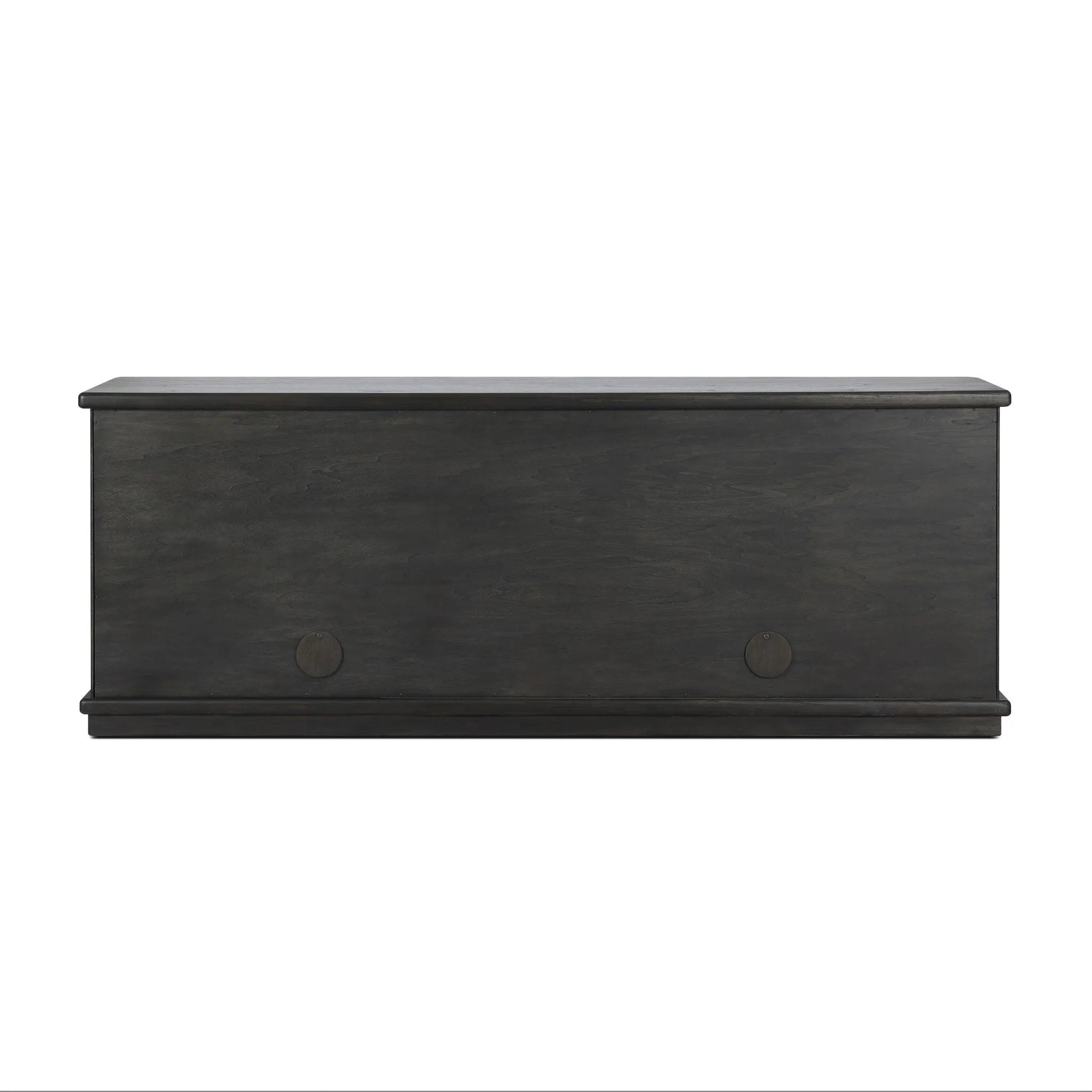 Bring a truly unique look to the dining or living space with this stunning sideboard inspired by rolling ocean tides. Crafted of solid mindi and mindi veneer, a stunning front features repetitive, flow-like reeding that's been precision-cut in individual pieces and assembled onto the doors, creating deep curves reminiscent of rippling waves. Amethyst Home provides interior design, new home construction design consulting, vintage area rugs, and lighting in the San Diego metro area.