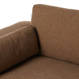 Featuring Tate Antwerp Cafe Sofa-98" by Four Hands at Amethyst Home. Made in the USA, this inviting sofa features large, arched arms with extra padding, offering a sleek yet comfortable look. Upholstered in a durable, linen-like fabric, it balances practicality with a soft, textured feel. Six loose cushions ? including two large back and seat cushions and t. Amethyst Home provides interior design, new home construction design consulting, vintage area rugs, and lighting in the Charlotte metro area.