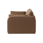 Featuring Tate Antwerp Cafe Sofa-98" by Four Hands at Amethyst Home. Made in the USA, this inviting sofa features large, arched arms with extra padding, offering a sleek yet comfortable look. Upholstered in a durable, linen-like fabric, it balances practicality with a soft, textured feel. Six loose cushions ? including two large back and seat cushions and two. Amethyst Home provides interior design, new home construction design consulting, vintage area rugs, and lighting in the Houston metro area.