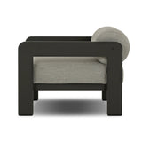 Aluminum frames heavy-proportioned bench-style seat and bolster back cushions, giving this outdoor chair clean lines and strong visual presence. Cover or store inside during inclement weather or when not in use.As enthusiasts of luxe aesthetics at Amethyst, we love the warm modern inspired Tatiana Outdoor Chair - Ramiro Ecru. Amethyst Home provides interior design, new home construction design consulting, vintage area rugs, and lighting in the Miami metro area.