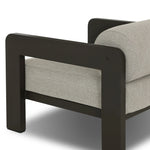 Aluminum frames heavy-proportioned bench-style seat and bolster back cushions, giving this outdoor chair clean lines and strong visual presence. Cover or store inside during inclement weather or when not in use.As enthusiasts of luxe aesthetics at Amethyst, we love the warm modern inspired Tatiana Outdoor Chair - Ramiro Ecru. Amethyst Home provides interior design, new home construction design consulting, vintage area rugs, and lighting in the Seattle metro area.