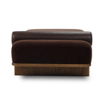 Taking inspiration from vintage Swedish textiles, this chaise serves double duty as an inviting seat and a one-of-a-kind conversation starter. It's a play of geometry and pattern, from the sturdy ash frame with wide ski legs and bold silhouette to the rich mix of upholstery and cut-in bolster cushion. Amethyst Home provides interior design, new home construction design consulting, vintage area rugs, and lighting in the Portland metro area.