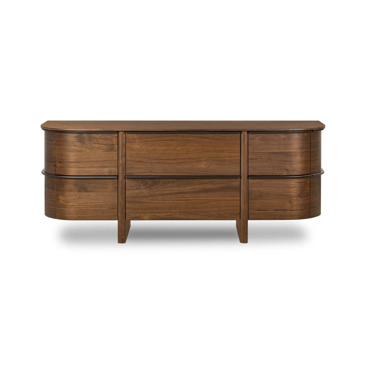 Theo 6 Drawer Dresser - Dark Brown Walnut | shipping 11/25/2025