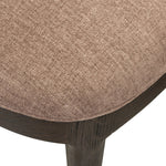 A rounded frame, bent leg profile reflect the midcentury inspiration behind this mixed material dining chair. Framed by parawood with solid oak legs finished in a classic black.As enthusiasts of modern style at Amethyst, we love the warm modern inspired Thorton Dining Chair - Laughlin Cafe. Amethyst Home provides interior design, new home construction design consulting, vintage area rugs, and lighting in the Salt Lake City metro area.