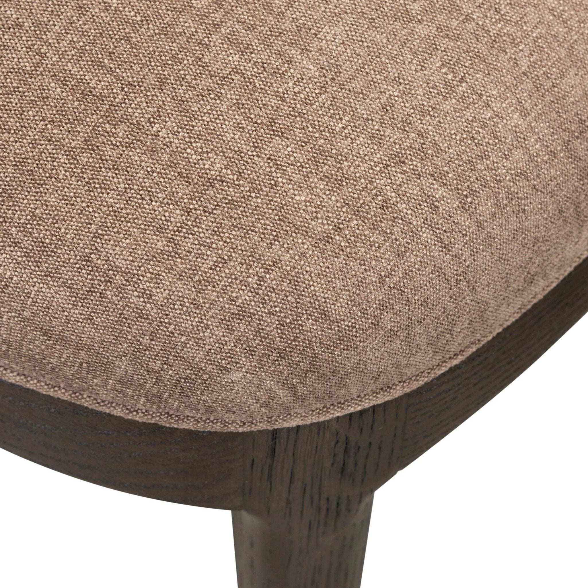 A rounded frame, bent leg profile reflect the midcentury inspiration behind this mixed material dining chair. Framed by parawood with solid oak legs finished in a classic black.As enthusiasts of modern style at Amethyst, we love the warm modern inspired Thorton Dining Chair - Laughlin Cafe. Amethyst Home provides interior design, new home construction design consulting, vintage area rugs, and lighting in the Salt Lake City metro area.