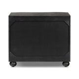 Featuring Tiago Distressed Black Nightstand by Four Hands at Amethyst Home. Introduce a touch of elegance to your bedroom with our Tiago Distressed Black Nightstand. Crafted with exquisite attention to detail, this nightstand features a sleek design and distressed black finish, adding a touch of sophistication to any room. Ready to ship, it's the perfect ad. Amethyst Home provides interior design, new home construction design consulting, vintage area rugs, and lighting in the Calabasas metro area.