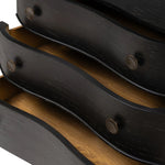 Featuring Tiago Distressed Black Nightstand by Four Hands at Amethyst Home. Introduce a touch of elegance to your bedroom with our Tiago Distressed Black Nightstand. Crafted with exquisite attention to detail, this nightstand features a sleek design and distressed black finish, adding a touch of sophistication to any room. Ready to ship, it's the perfect a. Amethyst Home provides interior design, new home construction design consulting, vintage area rugs, and lighting in the Des Moines metro area.
