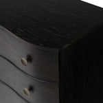 Featuring Tiago Distressed Black Nightstand by Four Hands at Amethyst Home. Introduce a touch of elegance to your bedroom with our Tiago Distressed Black Nightstand. Crafted with exquisite attention to detail, this nightstand features a sleek design and distressed black finish, adding a touch of sophistication to any room. Ready to ship, it's the perfect add. Amethyst Home provides interior design, new home construction design consulting, vintage area rugs, and lighting in the Portland metro area.