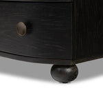 Featuring Tiago Distressed Black Nightstand by Four Hands at Amethyst Home. Introduce a touch of elegance to your bedroom with our Tiago Distressed Black Nightstand. Crafted with exquisite attention to detail, this nightstand features a sleek design and distressed black finish, adding a touch of sophistication to any room. Ready to ship, it's the perfe. Amethyst Home provides interior design, new home construction design consulting, vintage area rugs, and lighting in the Salt Lake City metro area.