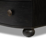 Featuring Tiago Distressed Black Nightstand by Four Hands at Amethyst Home. Introduce a touch of elegance to your bedroom with our Tiago Distressed Black Nightstand. Crafted with exquisite attention to detail, this nightstand features a sleek design and distressed black finish, adding a touch of sophistication to any room. Ready to ship, it's the perfe. Amethyst Home provides interior design, new home construction design consulting, vintage area rugs, and lighting in the Salt Lake City metro area.