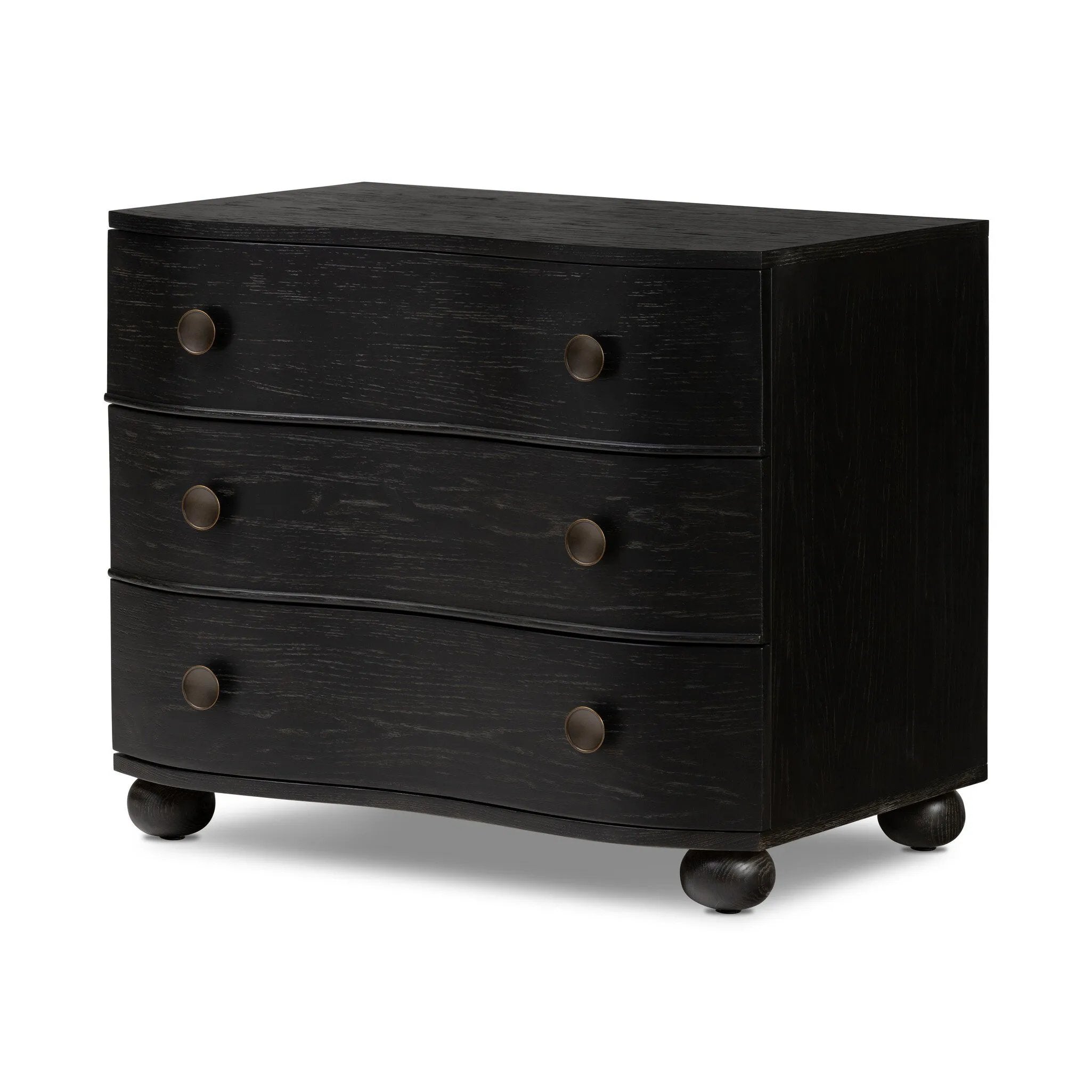 Featuring Tiago Distressed Black Nightstand by Four Hands at Amethyst Home. Introduce a touch of elegance to your bedroom with our Tiago Distressed Black Nightstand. Crafted with exquisite attention to detail, this nightstand features a sleek design and distressed black finish, adding a touch of sophistication to any room. Ready to ship, it's the perfec. Amethyst Home provides interior design, new home construction design consulting, vintage area rugs, and lighting in the Winter Garden metro area.