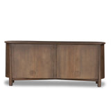Store favorite table linens and serveware in this organically shaped sideboard of taupe-washed solid mango. A beautifully curved silhouette is complemented by rounded tapered legs and a clean four-door format.As lovers of modern materials at Amethyst, we love the nature inspired Tindra Sideboard - Washed Taupe Mango. Amethyst Home provides interior design, new home construction design consulting, vintage area rugs, and lighting in the San Diego metro area.