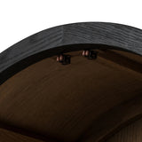 Featuring Tolle Drifted Matte Black Panel Door Cabinet by Four Hands at Amethyst Home. Store it in style. Beautifully shaped cabinetry in drifted matte black veneer features spacious interior shelving and recessed wood panel doors, ready for storing your treasures.Overall Dimensions: 38.00"w x 19.00"d x 84.00"hWeight : 169.75 lbsMaterials: Solid Oak, Oak . Amethyst Home provides interior design, new home construction design consulting, vintage area rugs, and lighting in the Kansas City metro area.