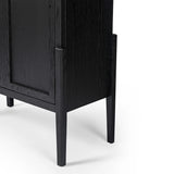 Featuring Tolle Drifted Matte Black Panel Door Cabinet by Four Hands at Amethyst Home. Store it in style. Beautifully shaped cabinetry in drifted matte black veneer features spacious interior shelving and recessed wood panel doors, ready for storing your treasures.Overall Dimensions: 38.00"w x 19.00"d x 84.00"hWeight : 169.75 lbsMaterials: Solid Oak, Oak Ven. Amethyst Home provides interior design, new home construction design consulting, vintage area rugs, and lighting in the Portland metro area.