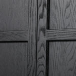 Featuring Tolle Drifted Matte Black Panel Door Cabinet by Four Hands at Amethyst Home. Store it in style. Beautifully shaped cabinetry in drifted matte black veneer features spacious interior shelving and recessed wood panel doors, ready for storing your treasures.Overall Dimensions: 38.00"w x 19.00"d x 84.00"hWeight : 169.75 lbsMaterials: Solid Oak, Oak Ve. Amethyst Home provides interior design, new home construction design consulting, vintage area rugs, and lighting in the San Diego metro area.