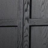 Featuring Tolle Drifted Matte Black Panel Door Cabinet by Four Hands at Amethyst Home. Store it in style. Beautifully shaped cabinetry in drifted matte black veneer features spacious interior shelving and recessed wood panel doors, ready for storing your treasures.Overall Dimensions: 38.00"w x 19.00"d x 84.00"hWeight : 169.75 lbsMaterials: Solid Oak, Oak Ve. Amethyst Home provides interior design, new home construction design consulting, vintage area rugs, and lighting in the San Diego metro area.