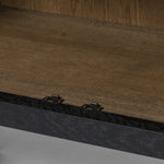 Featuring Tolle Drifted Matte Black Panel Door Cabinet by Four Hands at Amethyst Home. Store it in style. Beautifully shaped cabinetry in drifted matte black veneer features spacious interior shelving and recessed wood panel doors, ready for storing your treasures.Overall Dimensions: 38.00"w x 19.00"d x 84.00"hWeight : 169.75 lbsMaterials: Solid Oak, Oak Vene. Amethyst Home provides interior design, new home construction design consulting, vintage area rugs, and lighting in the Seattle metro area.