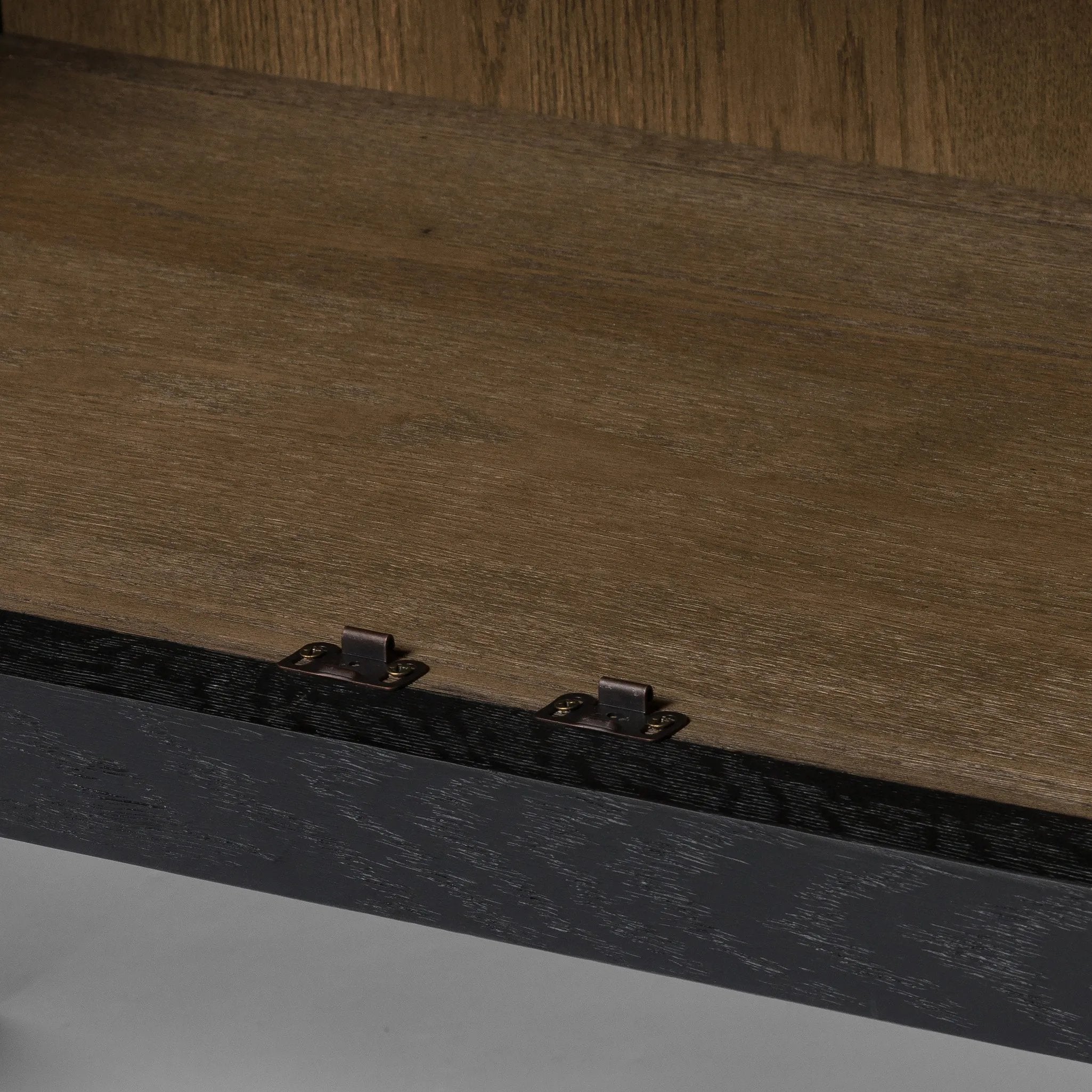 Featuring Tolle Drifted Matte Black Panel Door Cabinet by Four Hands at Amethyst Home. Store it in style. Beautifully shaped cabinetry in drifted matte black veneer features spacious interior shelving and recessed wood panel doors, ready for storing your treasures.Overall Dimensions: 38.00"w x 19.00"d x 84.00"hWeight : 169.75 lbsMaterials: Solid Oak, Oak Vene. Amethyst Home provides interior design, new home construction design consulting, vintage area rugs, and lighting in the Seattle metro area.