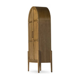 Featuring Tolle Drifted Oak Solid Panel Door Cabinet by Four Hands at Amethyst Home. Store it in style. Beautifully shaped cabinetry of solid oak with recessed wood panels and iron hardware in an antique brass finish. Features thick, spacious shelves to store kitchenware, favorite books and treasured objects.Overall Dimensions: 38.00"w x 19.00"d x 84.00". Amethyst Home provides interior design, new home construction design consulting, vintage area rugs, and lighting in the Laguna Beach metro area.