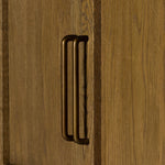 Featuring Tolle Drifted Oak Solid Panel Door Cabinet by Four Hands at Amethyst Home. Store it in style. Beautifully shaped cabinetry of solid oak with recessed wood panels and iron hardware in an antique brass finish. Features thick, spacious shelves to store kitchenware, favorite books and treasured objects.Overall Dimensions: 38.00"w x 19.00"d x 84.00"hW. Amethyst Home provides interior design, new home construction design consulting, vintage area rugs, and lighting in the Scottsdale metro area.