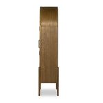 Featuring Tolle Drifted Oak Solid Panel Door Cabinet by Four Hands at Amethyst Home. Store it in style. Beautifully shaped cabinetry of solid oak with recessed wood panels and iron hardware in an antique brass finish. Features thick, spacious shelves to store kitchenware, favorite books and treasured objects.Overall Dimensions: 38.00"w x 19.00"d x 84.00"hWeig. Amethyst Home provides interior design, new home construction design consulting, vintage area rugs, and lighting in the Seattle metro area.