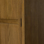 Featuring Tolle Drifted Oak Solid Panel Door Cabinet by Four Hands at Amethyst Home. Store it in style. Beautifully shaped cabinetry of solid oak with recessed wood panels and iron hardware in an antique brass finish. Features thick, spacious shelves to store kitchenware, favorite books and treasured objects.Overall Dimensions: 38.00"w x 19.00"d x 84.00"hWeight. Amethyst Home provides interior design, new home construction design consulting, vintage area rugs, and lighting in the Tampa metro area.