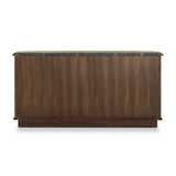 Mixed materials define this Art Deco-inspired dresser. Vein-rich marble in a warm cofffee color tops a sungkai case for a timeless yet modern look.As lovers of modern aesthetics at Amethyst, we love the warm modern inspired Tovae Dresser - Stained Saddle Brown Sungkai. Amethyst Home provides interior design, new home construction design consulting, vintage area rugs, and lighting in the Boston metro area.